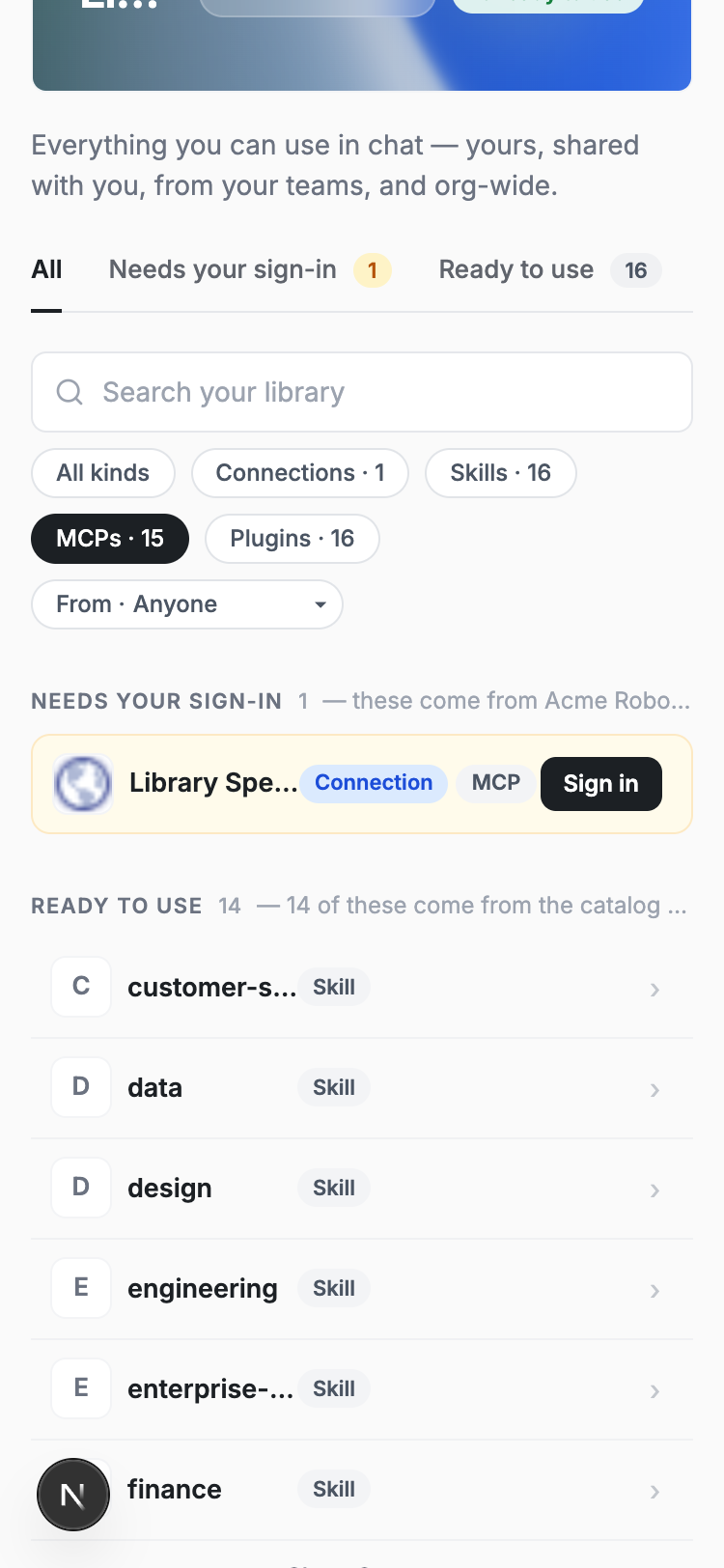 A narrow mobile layout keeps rows readable with wrapped chips